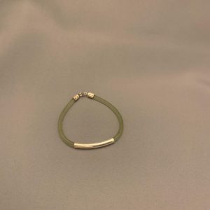 Minimalist Olive Green Bracelet