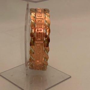 Ancient Maze Artisan Copper Bracelet