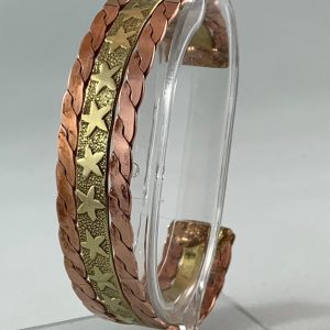 Celestial Star Copper and Brass Cuff