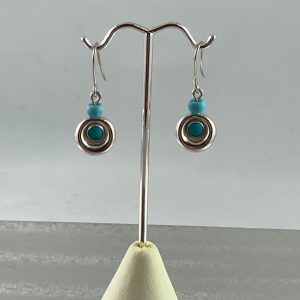 Silver & Turquoise Accent Earrings