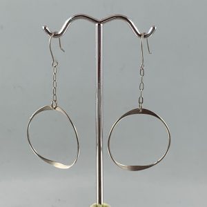 Minimalist Silver Loop Earrings