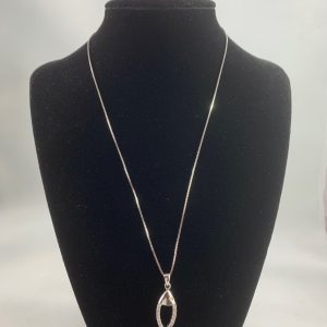 Fish Pendent with Cubic Zirconias