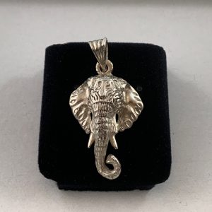 Regal Elephant Silver Pendant