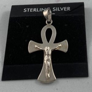 Sterling Silver Ankh Cross Pendant