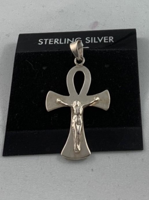 Sterling Silver Ankh Cross Pendant