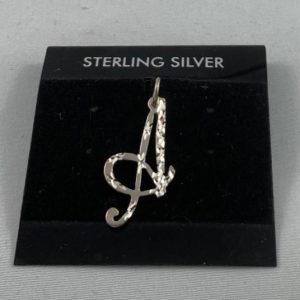 Sterling Silver Initial “A” Pendant