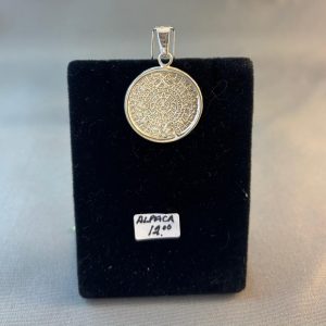 Circular Alpaca Pendant