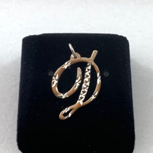 Initial Spark Pendant- D