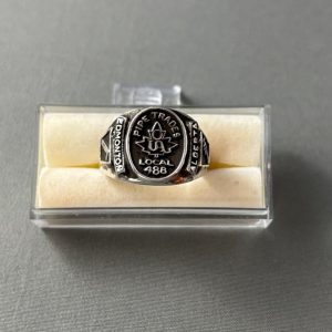 Pipe Trades Local 488 Silver Ring