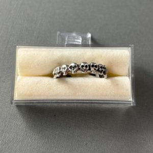 Silver Skull Eternity Band