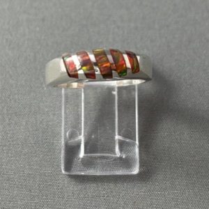 Multi-Tone Silver Inlay Band